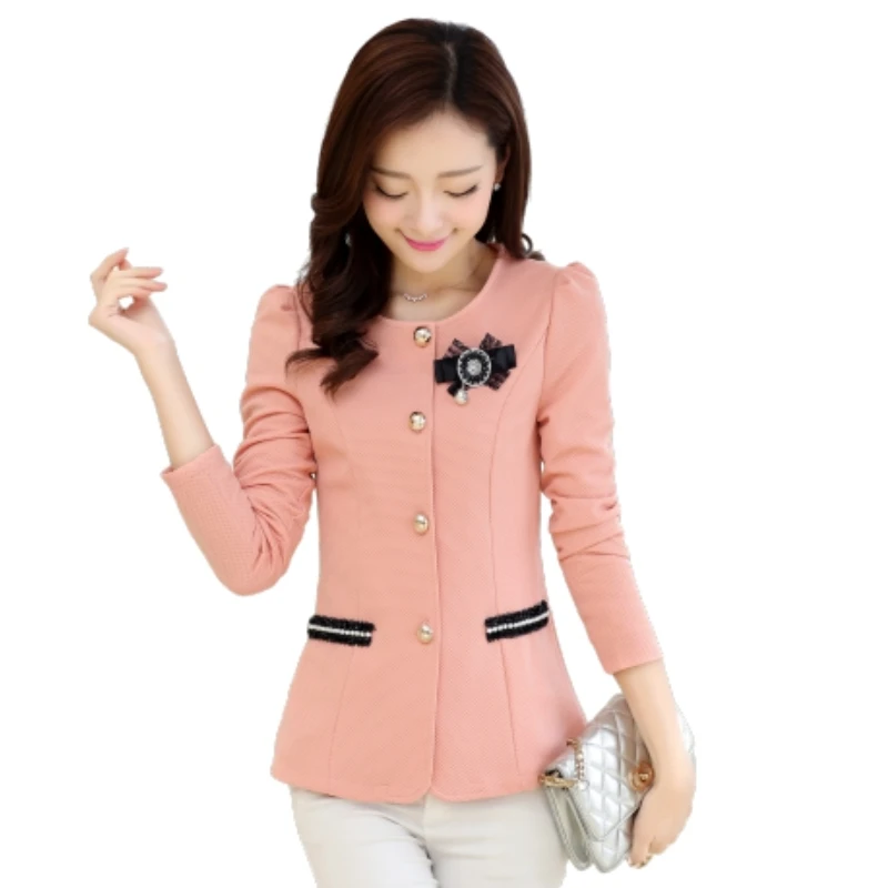 

Women Elegant Three-Quarter Sleeve Blazer And Jackets Outerwear Women's Clothes Female Suit