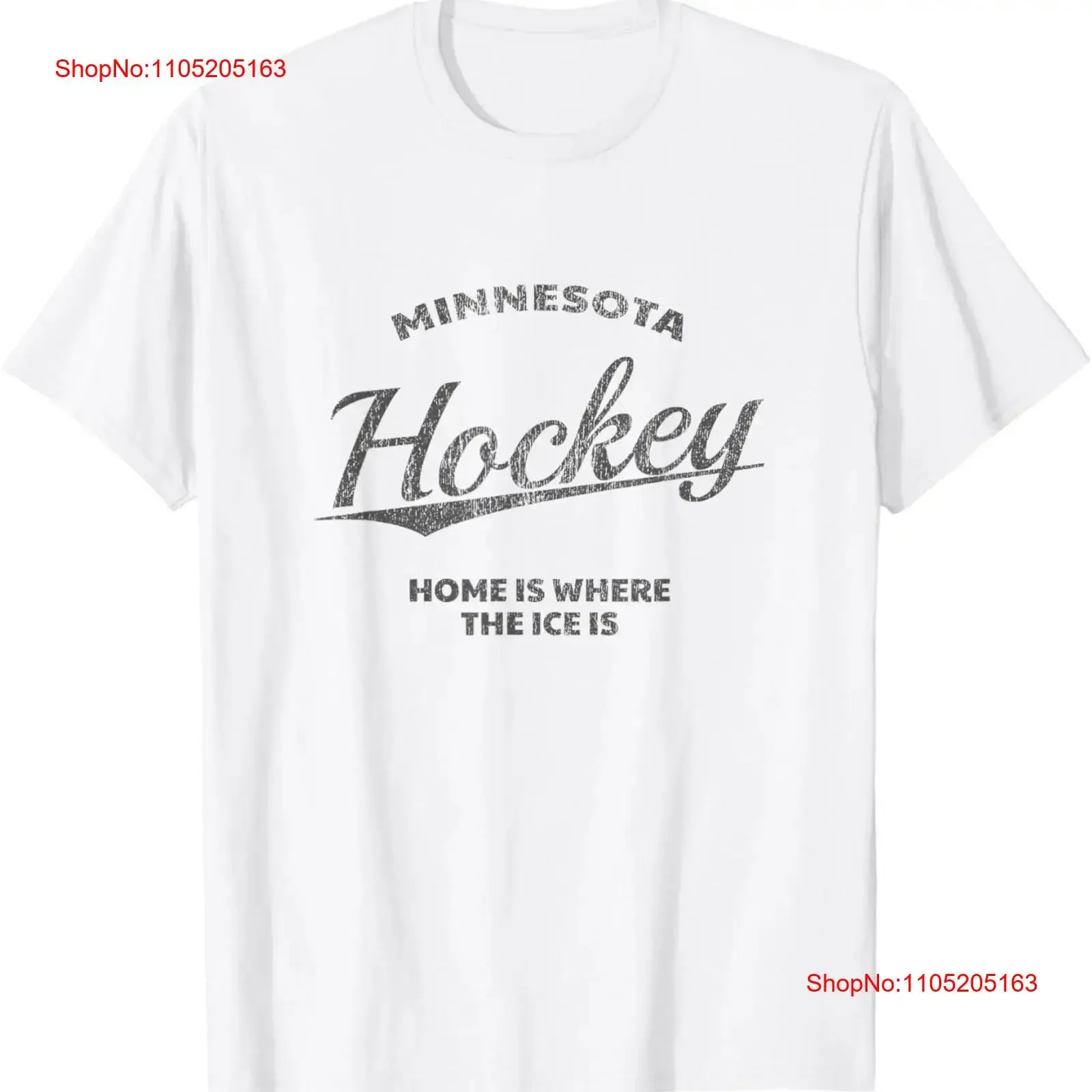 Minnesota Hockey Home Is Where The Ice Retro Style T Shirt vintage Washed Casual Soft Slightly Stylish graphic fashion homme