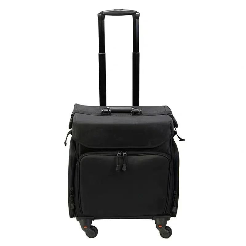 large capacity Trolley Cosmetic case Nails Makeup Toolbox Trolley Suitcase Women Beauty Tattoo Box Rolling Luggage on wheels