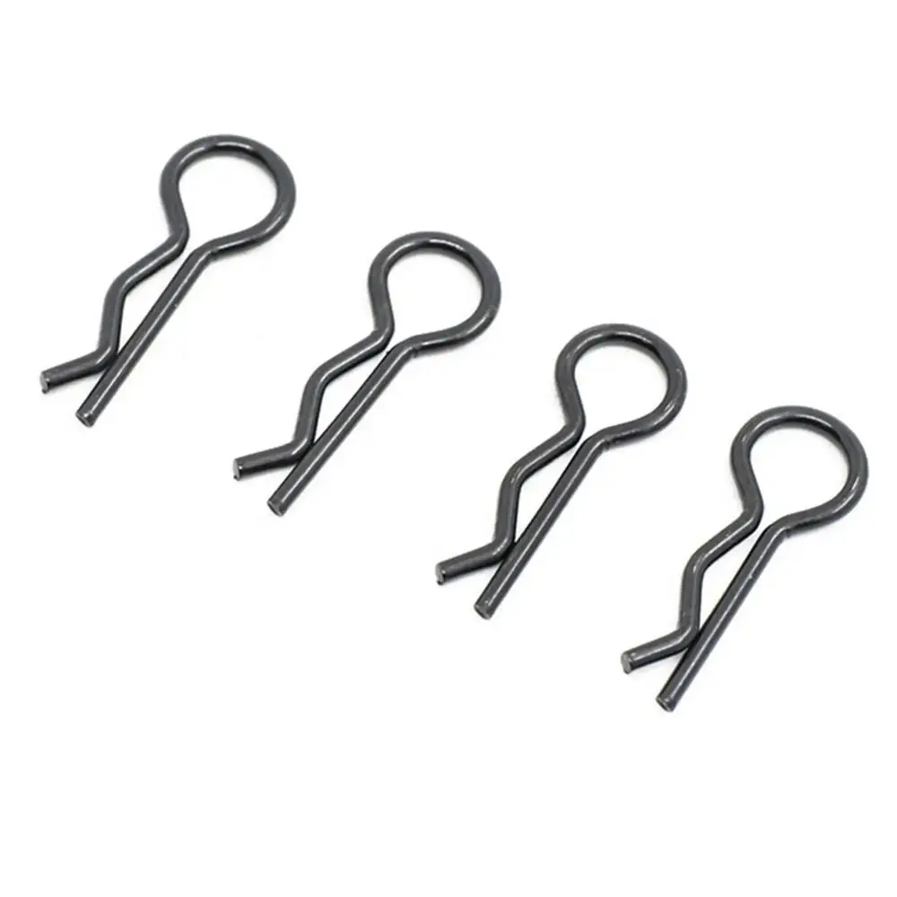 8pcs Post Column Mount Clips Body Clip Retainer Bent Springy R Pins R Pins Clips Retainer Plastic for 1/10 Body Shell/Arrma RC