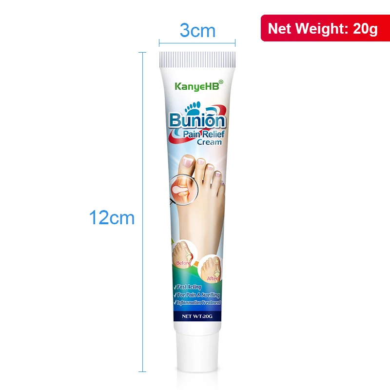 3Pcs Bunion Gout Treatment Cream Relieve Arthritis Pain Hallux Knee Lumbar Limb Stiffness Joint Valgus Corrector Ointment A990