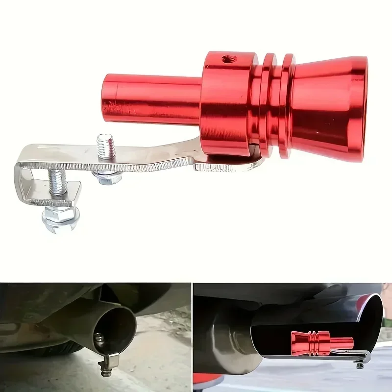 Universal Turbo Sound Simulator Whistle Car Exhaust Pipe Whistle Vehicle Sound Muffler