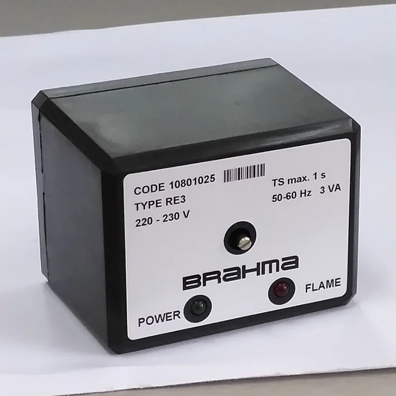 

RE3 flame monitor brahma flame detection switch with base CODE 10801025 Italian original