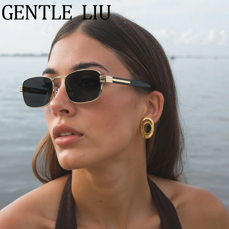 

Retro Small Punk Rectangle Sunglasses Women 2025 Luxury Brand Vintage Square Sun Glasses For Ladies Outdoor Eyewear Shades UV400