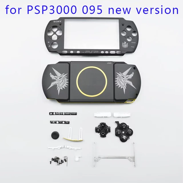 限定版ハウジングケース,ソフトゴム表面,Sony psp3000 psp 3000コンソール修理用ボタンキット付き - AliExpress 44