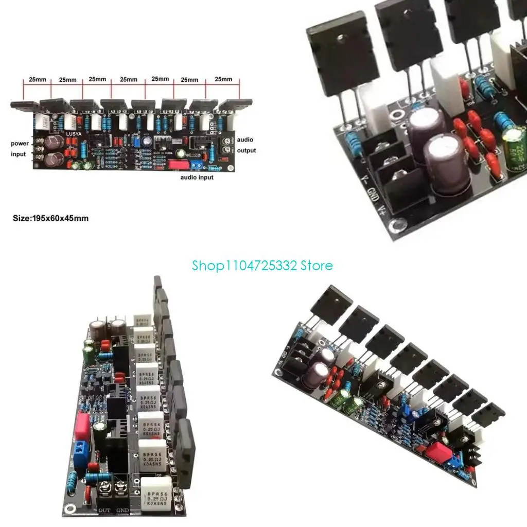 P5EA 고전류 400W 모노 사운드 앰프 이중 차동 설계 열 소산