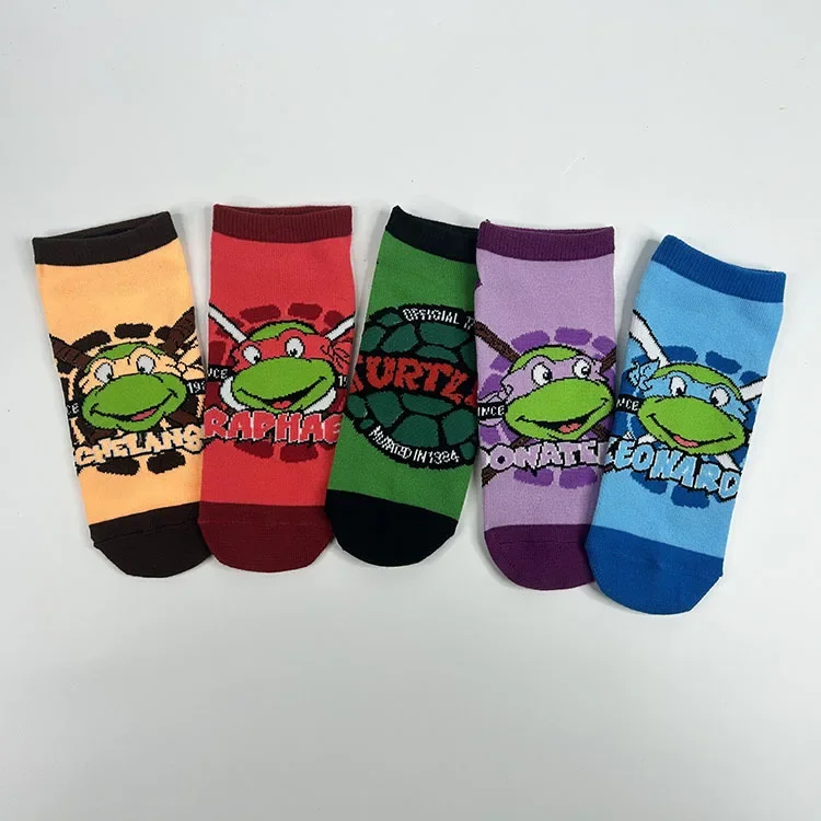 Teenage Mutant Ninja Turtles Long and Short Socks  Free Size Cotton