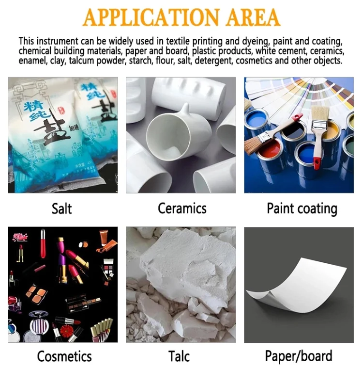 Laboratory Instruments Benchtop Paper/Flour/Cosmetics/Plastic/Chemical Building Materials Whiteness Meter WSB-2