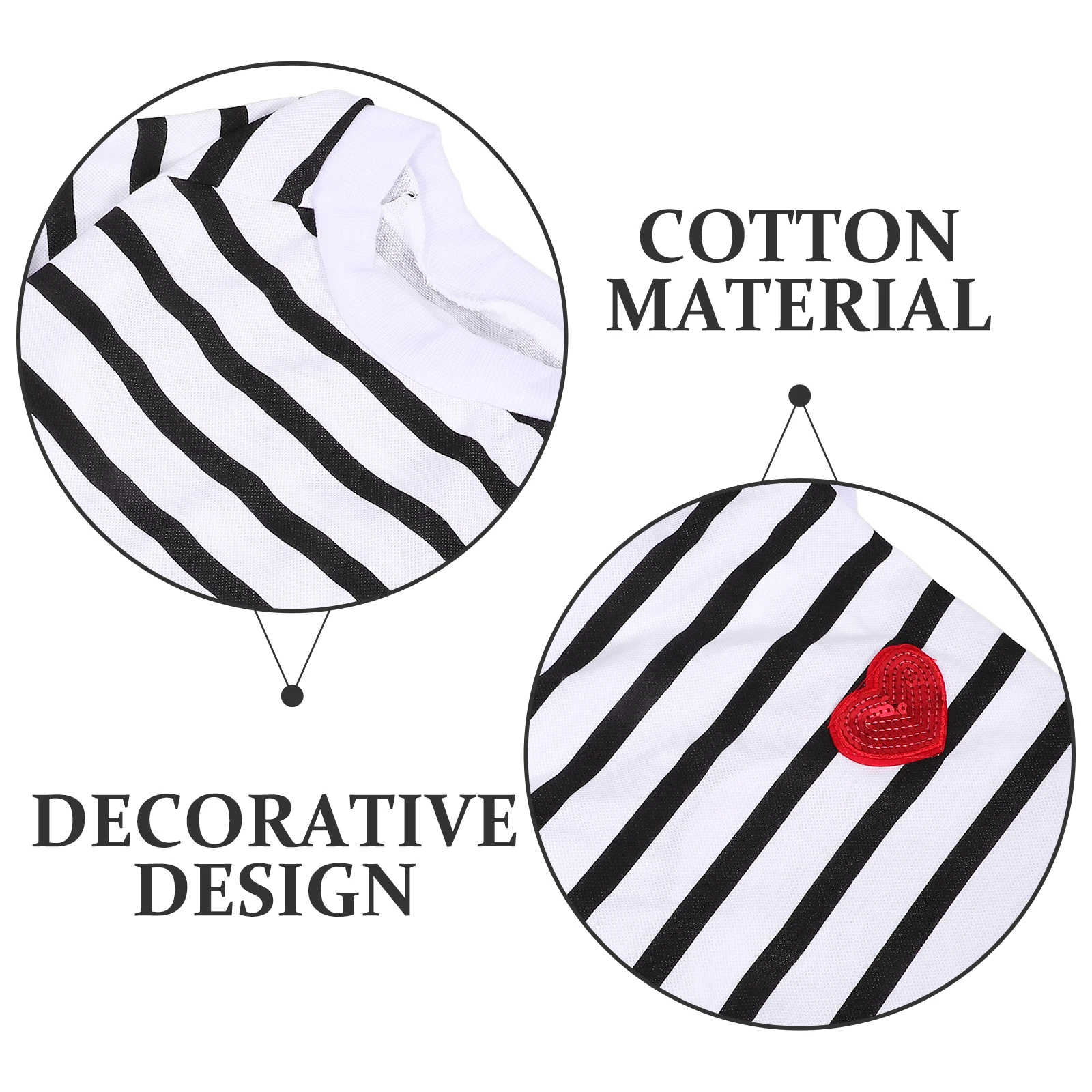 

Dog Cotton Shirt Comfortable Clothes Pet Breathable Striped Adorable Lovely Shirts T-shirts Tee