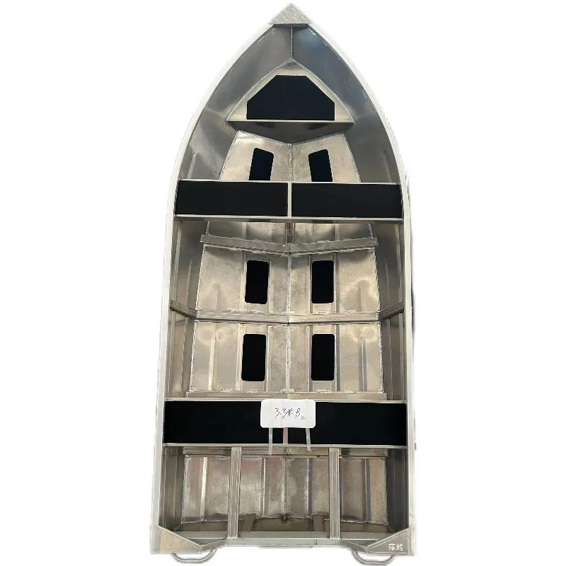 Aluminum alloy assault 4 meters breeding fishing fishing sea fishing Luya speedboat photovoltaic maintenance boat