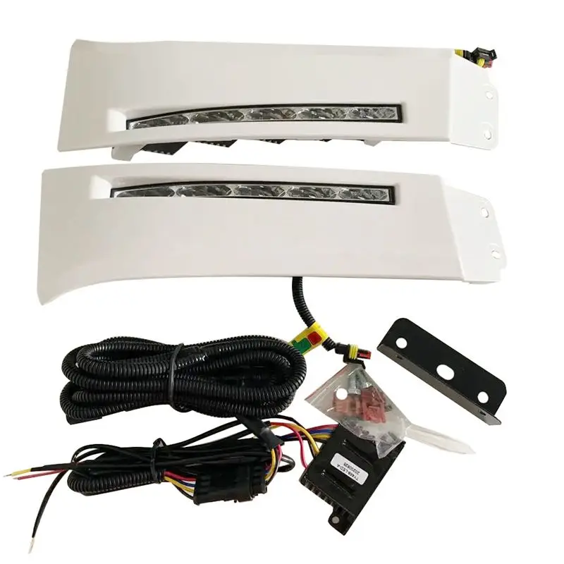 

A13Z-2Pcs 12V Автомобильные светодиодные дневные ходовые огни для Toyota Sequoia 2007-2013 DRL Белые противотуманные фары