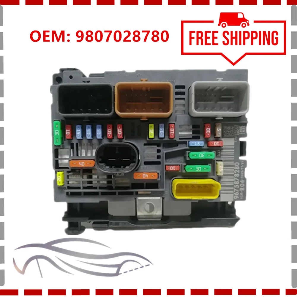 

9807028780 Original Fuse Box R04 for Peugeot 307 607 Citroen C4 BSM 9664706180 Engine Servo Box