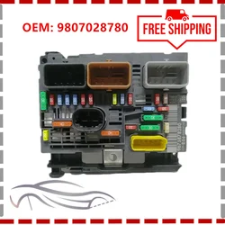 9807028780 Original Fuse Box R04 for Peugeot 307 607 Citroen C4 BSM 9664706180 Engine Servo Box