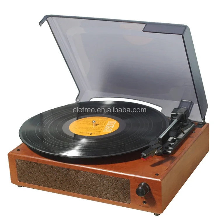 Portable Tornamesa Plato Cubierta Acrilica Para Tocadiscos Tocadiscos Con Conectividad Bt Vinyl Record Player