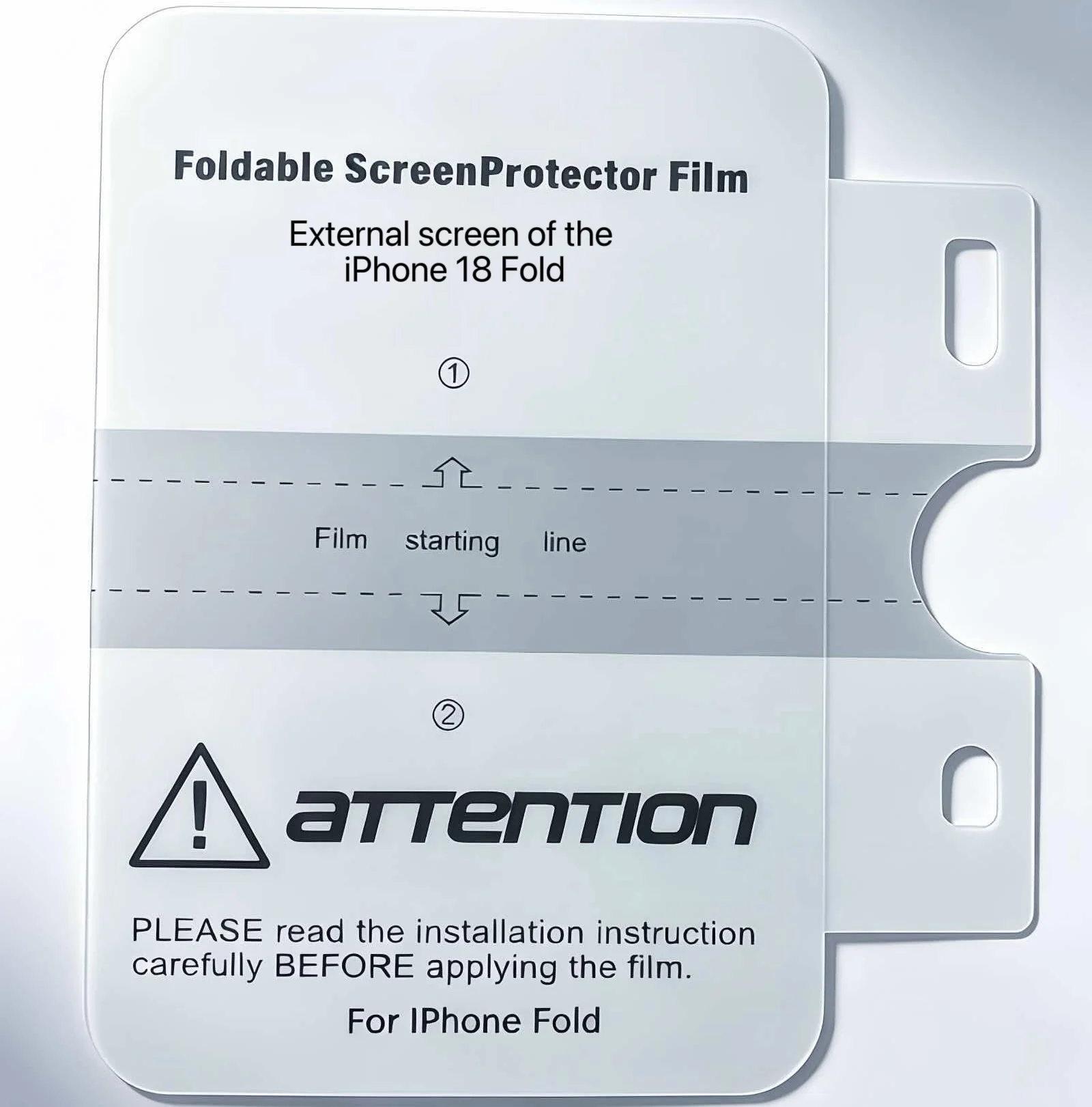 2 PCS Matte HD Clear Hydrogel Soft TPU Film For iPhone 18 Flod For iPhone Duo Inner Outer Screen Protector
