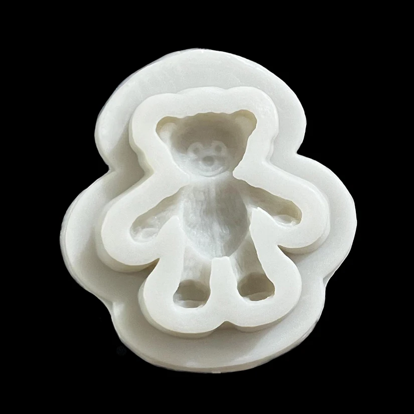 Teddy Bear Silicone Sugarcraft Mold Fondant Cake Decorating Tools Candy Clay Cupcake Chocolate Baking Mold
