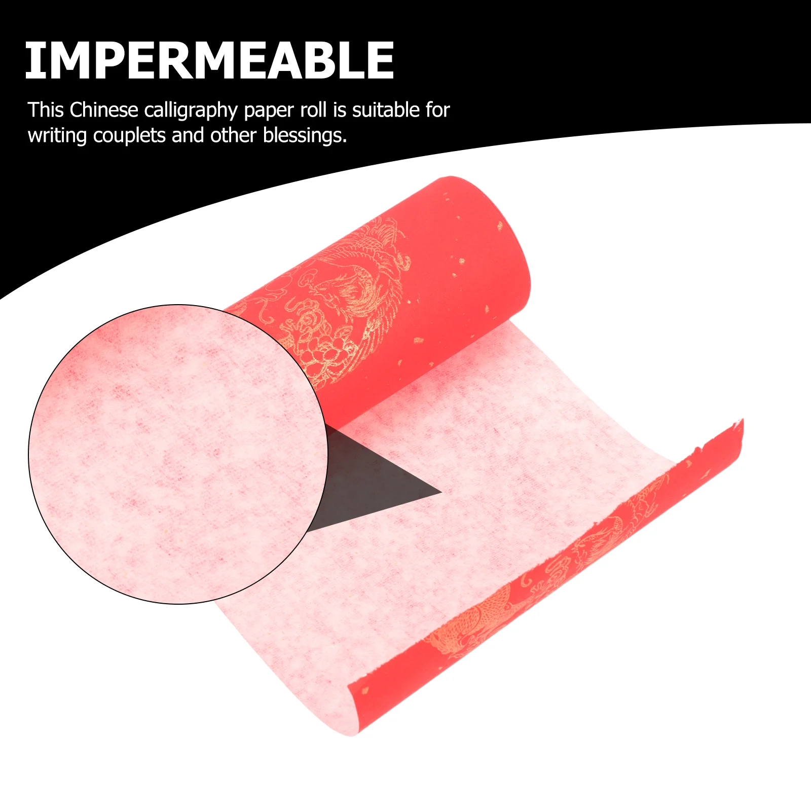 Sprinkle Gold Spring Festival Couplet Paper Chinese Supply Red Blank Scroll Decoupage Rice Xuan Material