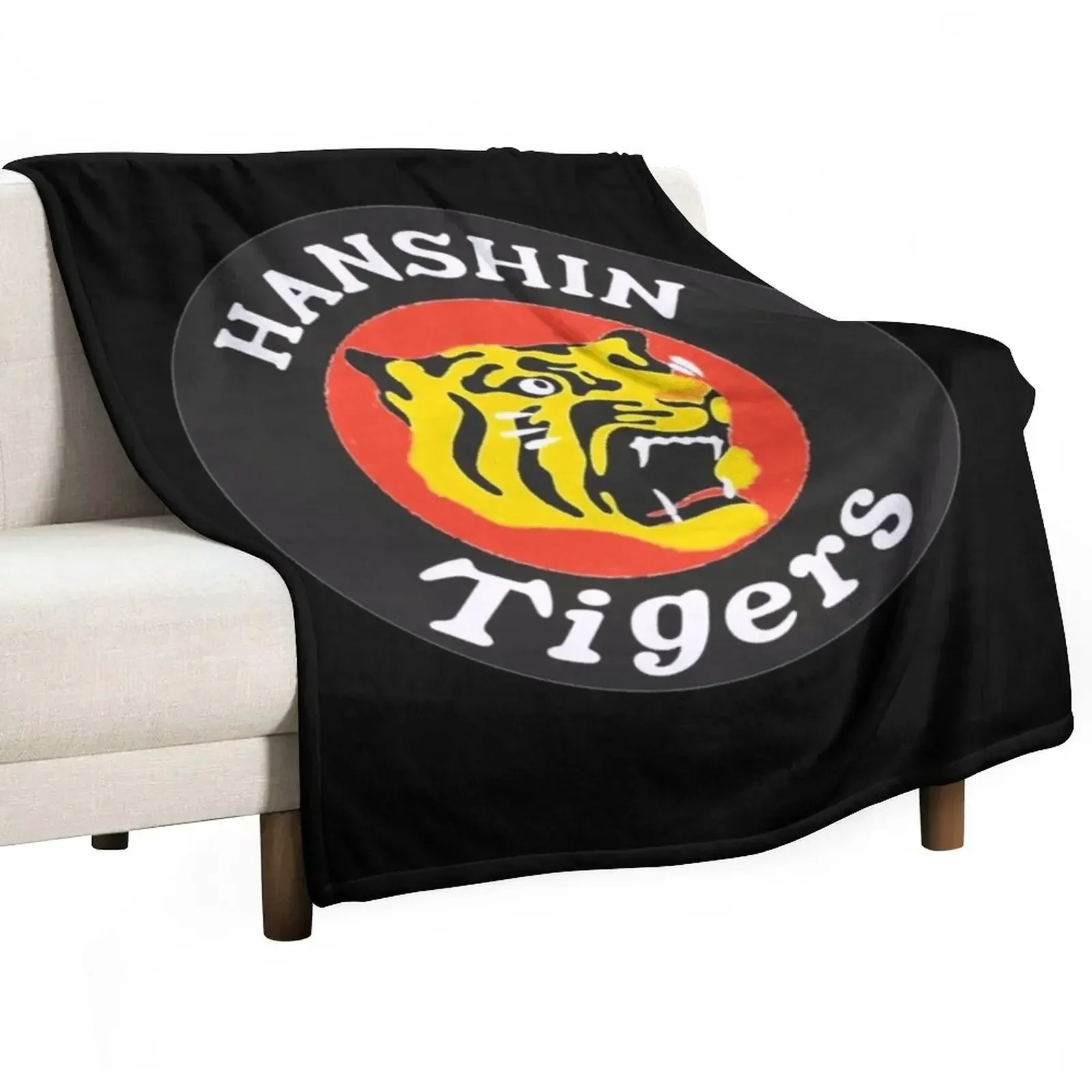 

Hanshin Tigers Vintage Baseball Logo 67 Throw Blanket manga Cute Plaid Blankets