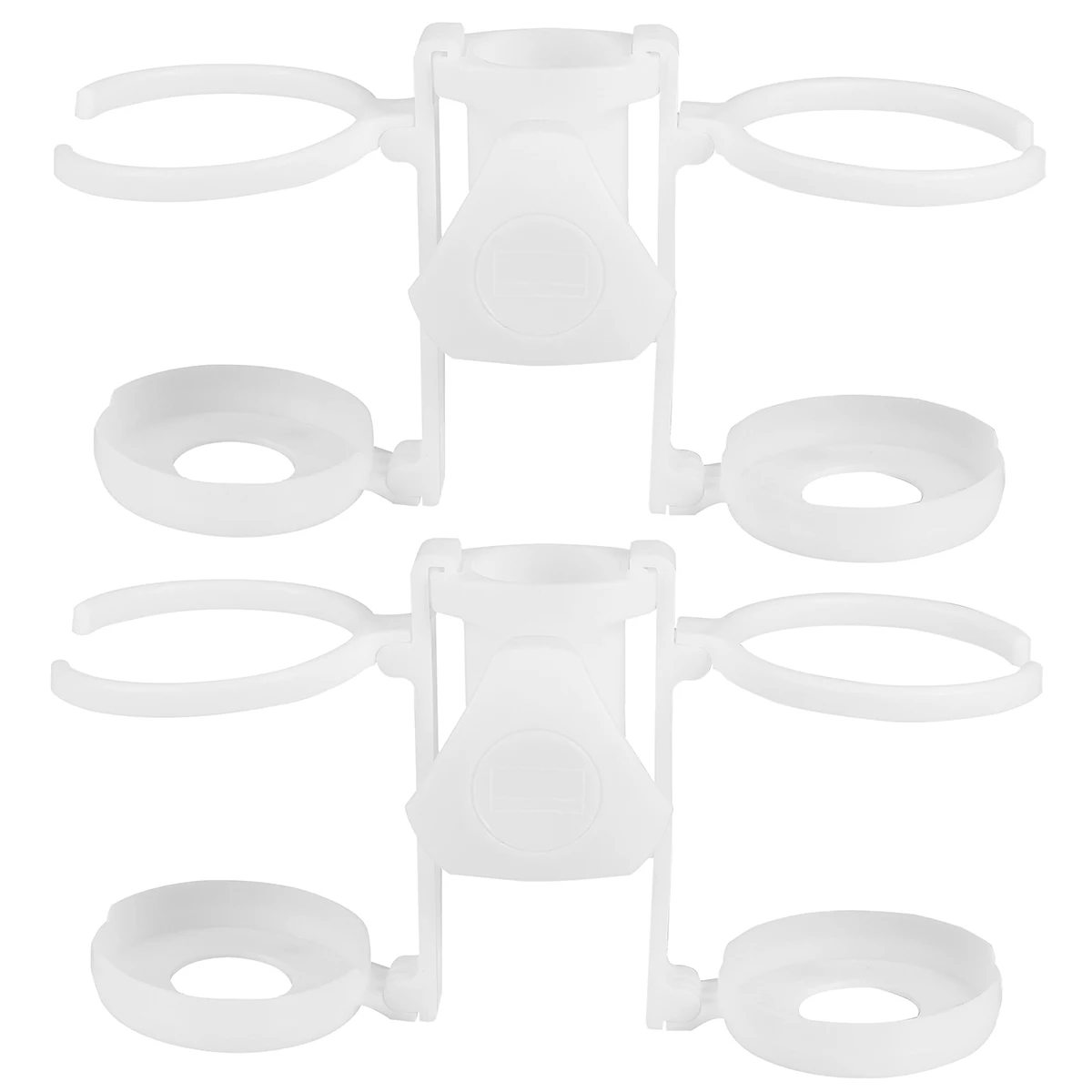 

2 Pcs Plastic Cup Holder Beach Umbrella Table Tables Accessories Swimming Holders Rack Pool Drink Beer