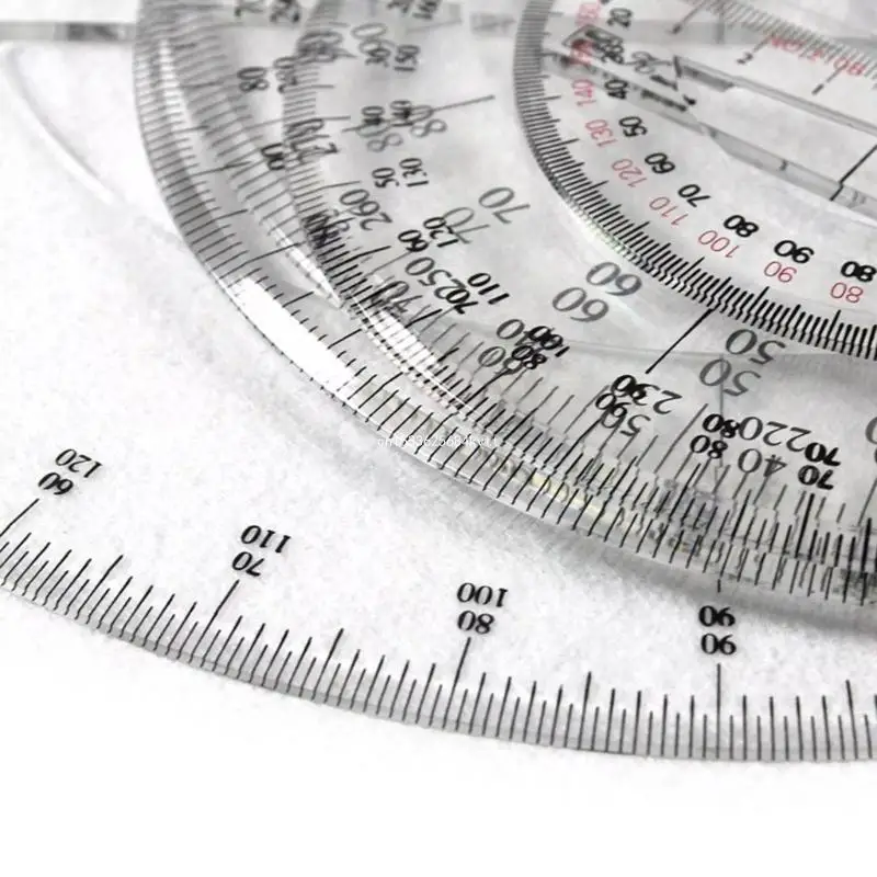 25cm Circle Protractor Math Protractor 360 Degree Measuring Tool for School Dropship