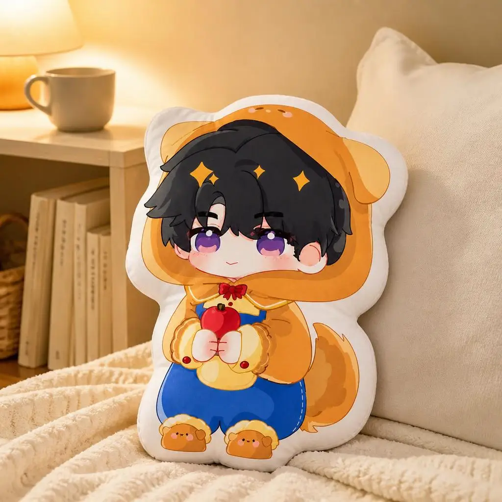Love And Deepspace Zayne Plush Pillow Cushion Irregular Stuffed Throw Pillow Home Decor Gift Sofa Bed Couch