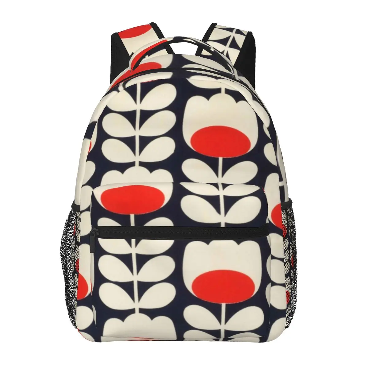 

Orla Kiely, Multi Stem Flowers, Red,white Backpacks Boys Girls Bookbag Students School Bags Cartoon Laptop Rucksack Shoulder Bag