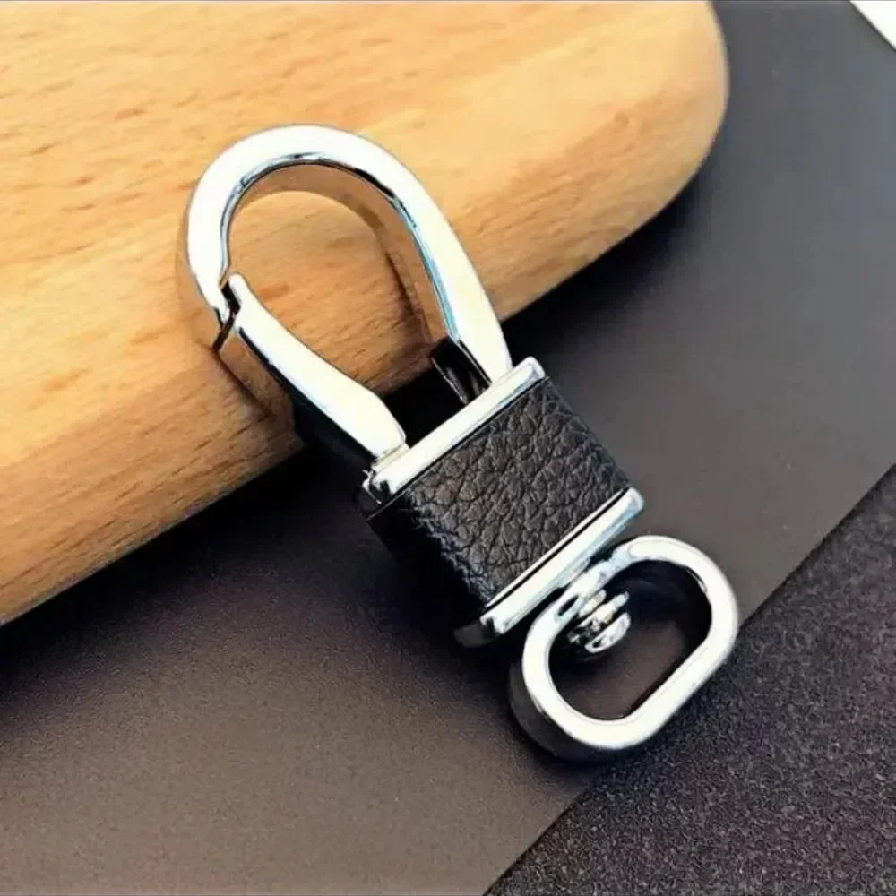 5pcs Wholesale Blank Create Samll Keyring Keybuckle Metal for Car Motorcycles Key Chain Ring Leather Keychain Waist Gift