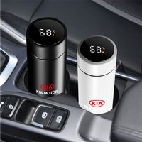 500ml Stainless Steel Smart Thermos Bottle Temperature Display Thermal Mug Business Gift For KIA New Logo Car Accessories