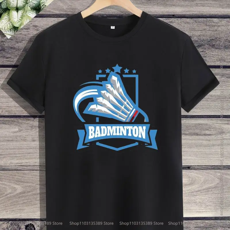 Classic Badminton T-shirt Foe Men Summer Short-sleev  Sport T Shirt Tops  Y2k  Tee Tshirt  Men Clothing