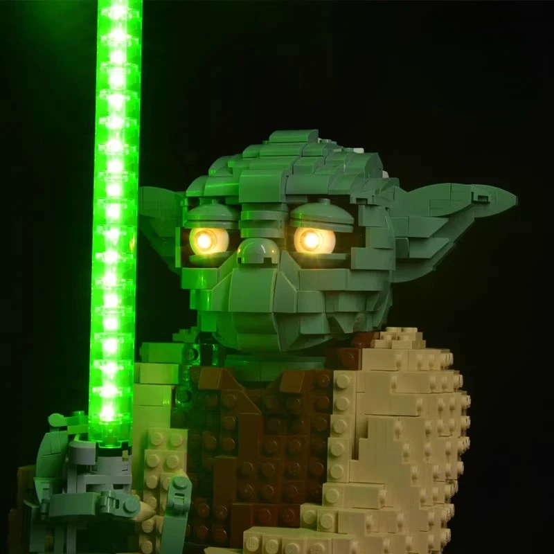 LED-verlichtingsset geschikt voor LEGO Yoda 75255 bouwstenen bakstenen doe-het-zelf lamp speelgoedset exclusief model