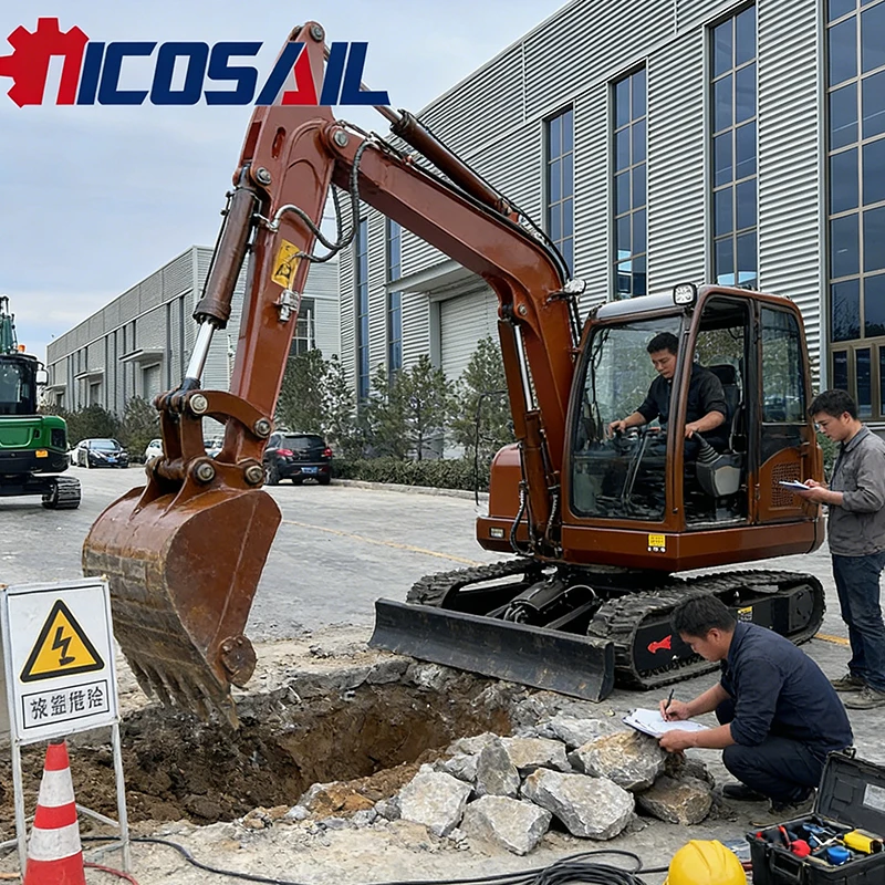 

Мини-экскаватор Nicosail, трехтонный компактный экскаватор с двигателем Kubota, сертификация CE EPA для семейных ферм