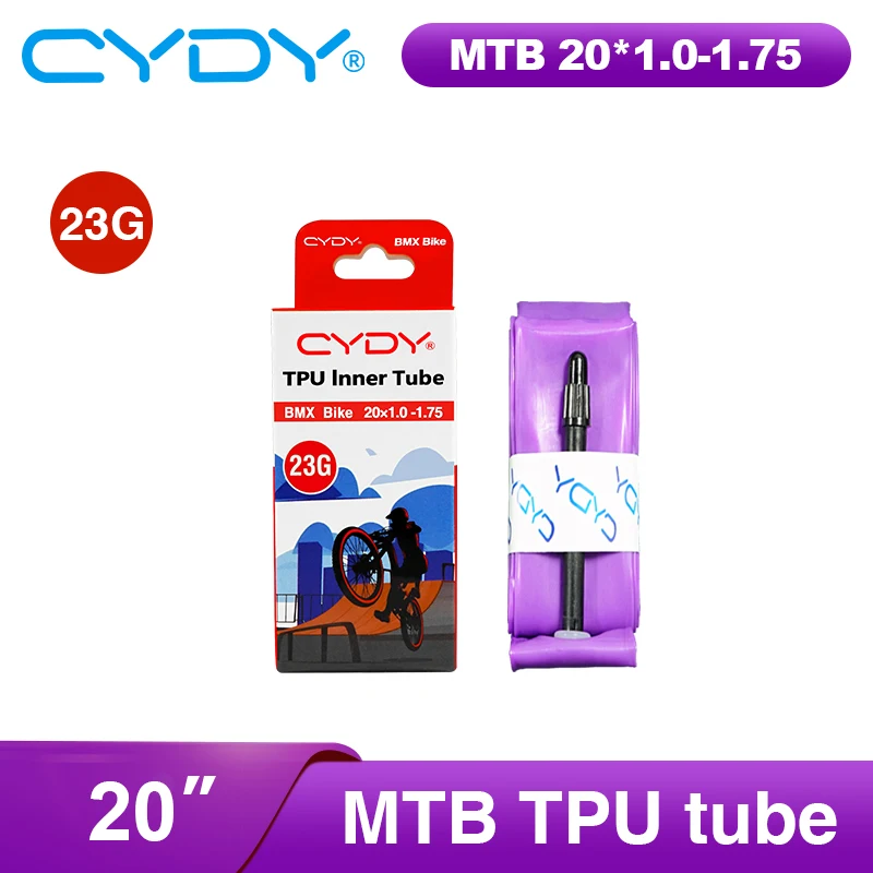 CYDY MTB Bicycle TPU Inner Tube  406 20x1.0-1.75 Camera Tyre France Valve Length 45/65mm Bike Tire Cycling penu parts