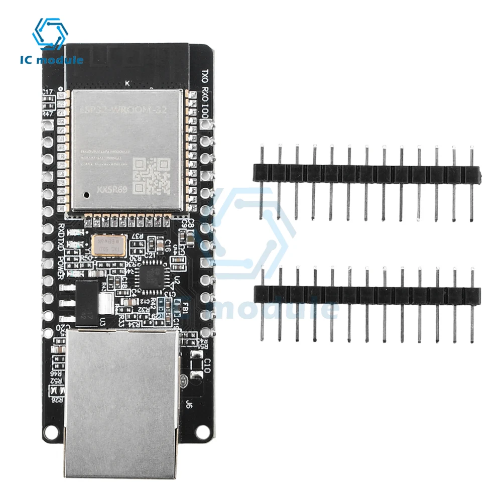 ESP32-WROOM-32 WT32-ETH01 Embedded Serial Port to Ethernet WiFi BT Wireless Development Board Module