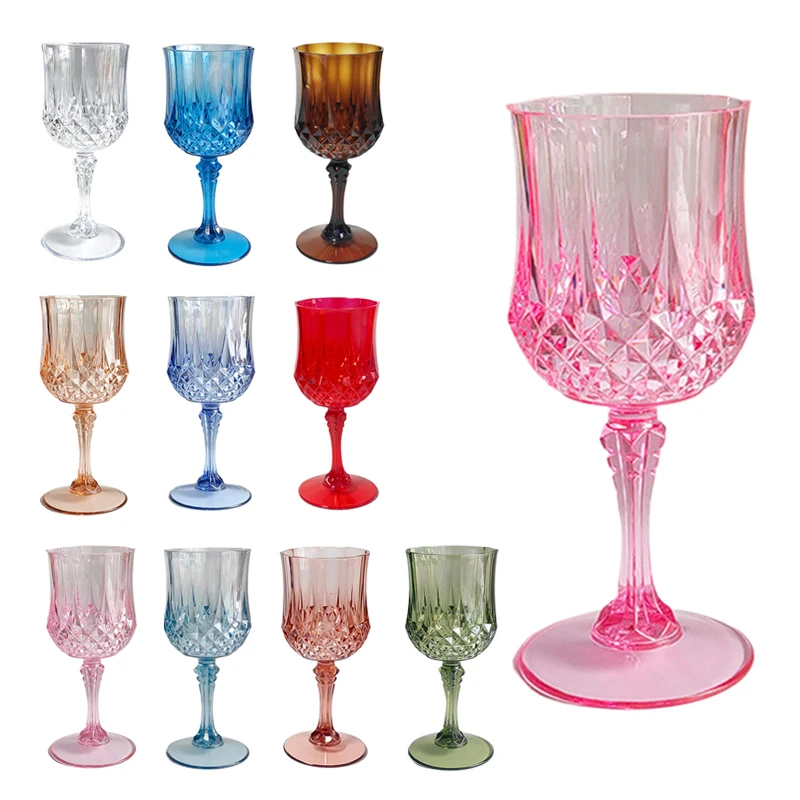 1Pcs Plastic Champagne Flutes Acrylic Champagne Glasses Wine Cups Wedding Toasting Glasses For Birthday Wedding