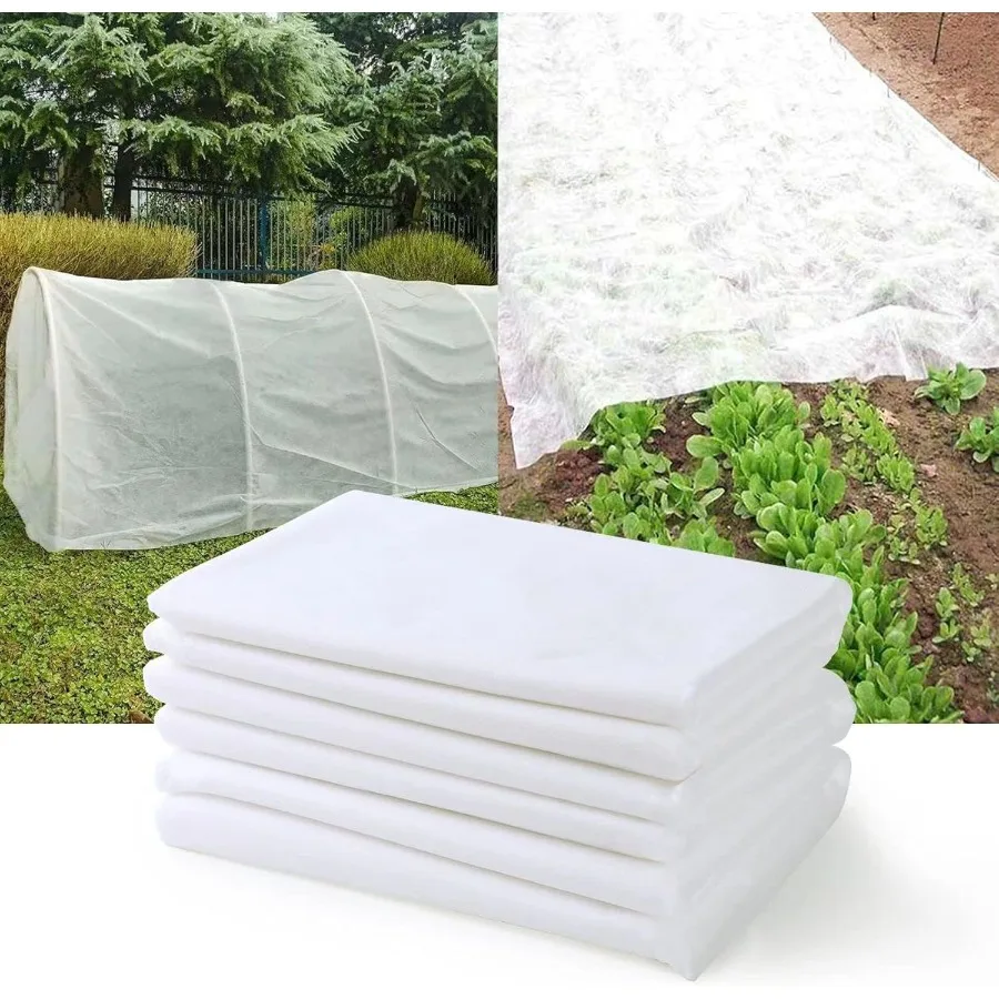 

Plant Covers Freeze Protection 3 Packs 5ft x 15ft 1.47 oz yd Floating Row Covers Garden NonWoven Fabric Plant Cover Frost Blank