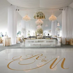 Dance Floor Decal Wedding Floor sticker gold Vinyl Floor sticker Decor Murals  Wedding Party Favors Aisle Runner Décor WE36