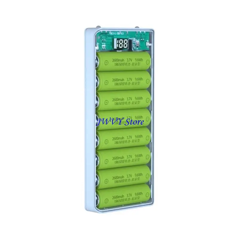 573A 18650 Battery Holder 8 Slots Battery Storage for Case DIY DIY Battery