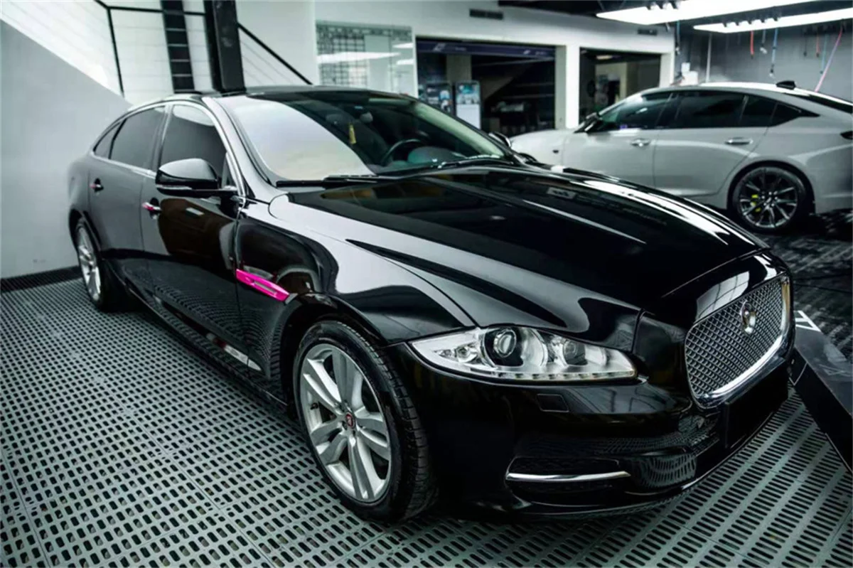 30X152cm Car Stickers Glossy Black Vinyl Car Wraps Film Air Release Channels for Vehicle Motorcycle Bicycle image 2
