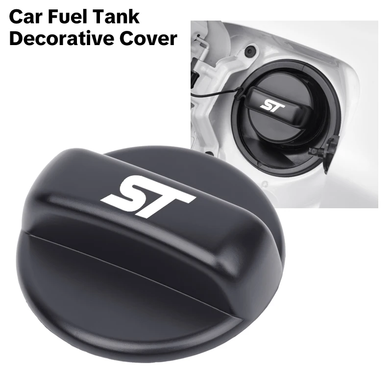 Tapa de llenado de tapón de tanque de gasolina para coche # 98 # Cubierta embellecedora de tapa de tanque de combustible 95 para Ford ST Line Racing RS S Kuga Fiesta Fusion Mondeo Edge