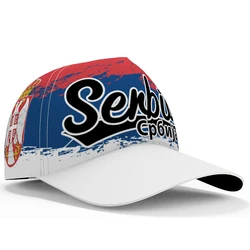 Serbia youth diy free custom made name number srbija SRB hat srpski nation flag serbien college print photo baseball cap