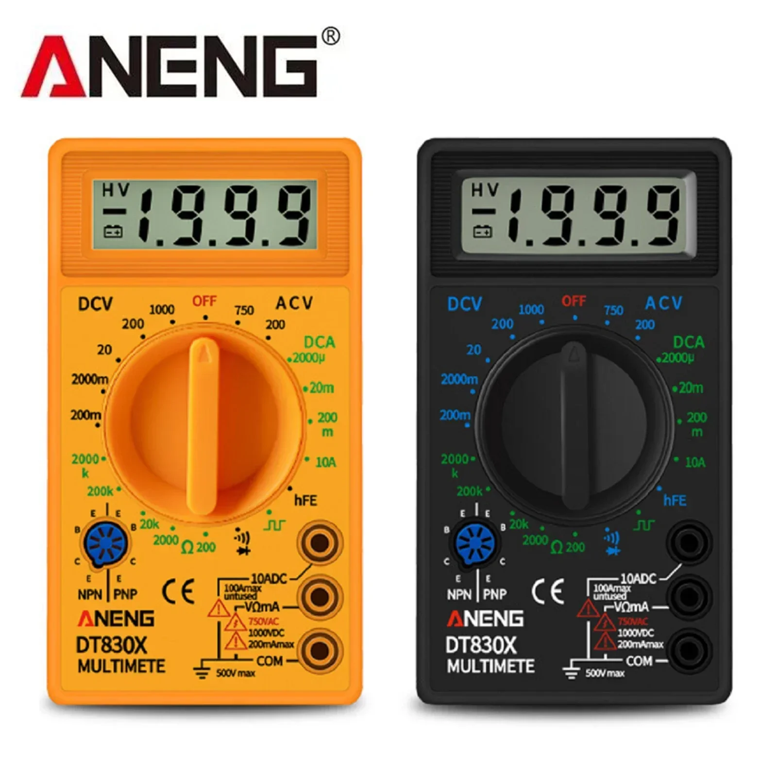 DT830B AC/DC LCD Digital Multimeter Voltmeter Ammeter Ohm Tester High Safety Handheld Meter Digital Multimeter Hot