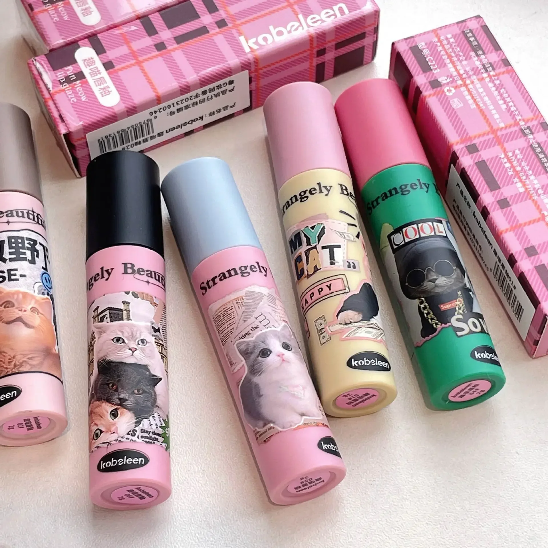 

Kawaii Cat Matte Lip Tint Korean Makeup Lip Mud Cheek Rouge Tint Cosmetics Cute Cat Waterproof Velvet Nude Pink