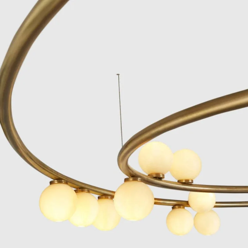 

Simple Fashion Creative Designer Modern Round Glass Wall Lamp Hotel Living Room Villa Model Room Pendant Ligh