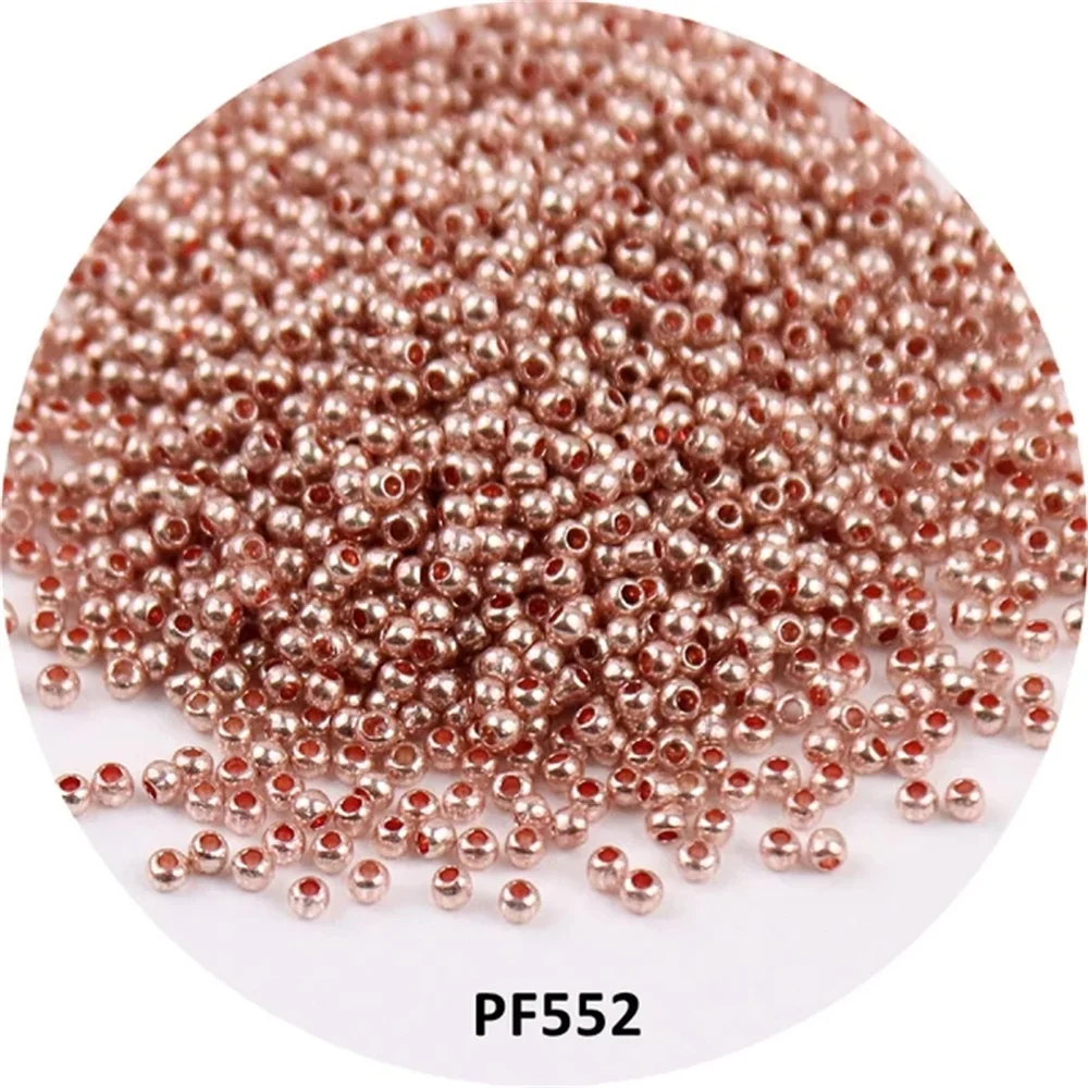 Golden 15/0 Japanese Seedbeads 1.5mm Uniform Metallic Bronze Round Spacer Glass Beads For DIY Jewelry Making Garments Accessory