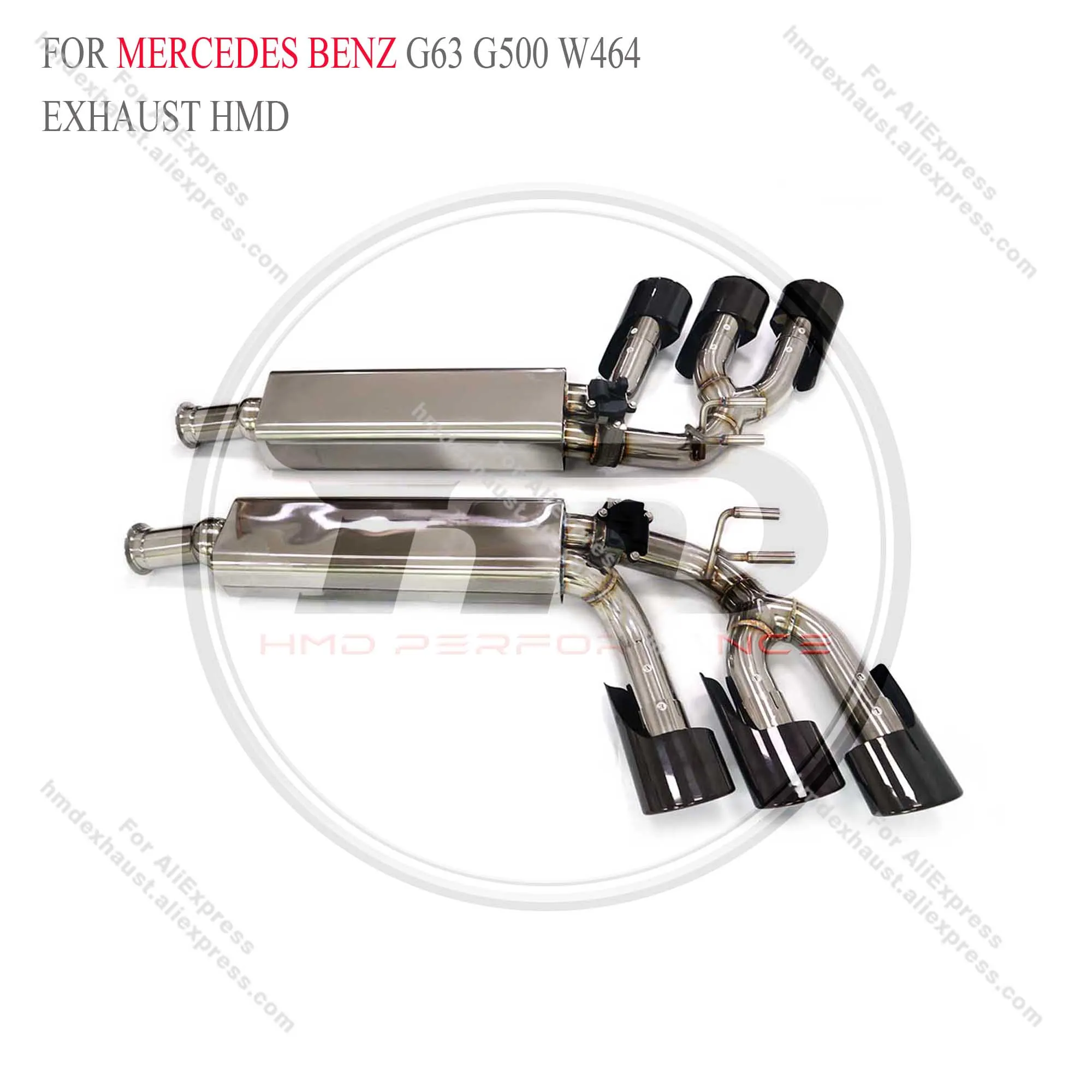 HMD Exhaust System Performance Catback forMercedes benz G63 G500 W464 4.0T Muffler With Electronic Valve