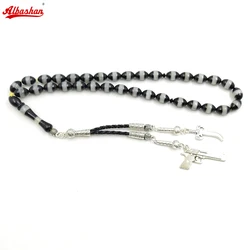 Knife guns Muslim Tasbih Bracelets 33 beads Resin rosary Unique accessory tesbih bracelet Islam Accessories Man's Misbaha rosary