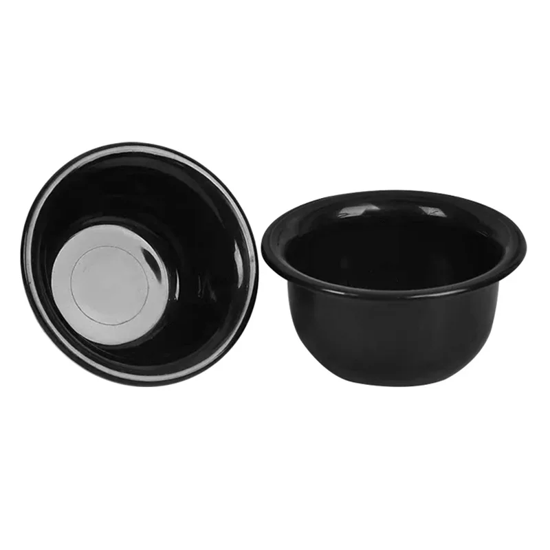 Hair salon shaving, shaving, foaming bowl, hair tools, plastic bowl, household shaving cream bowl, black beard soap bowl