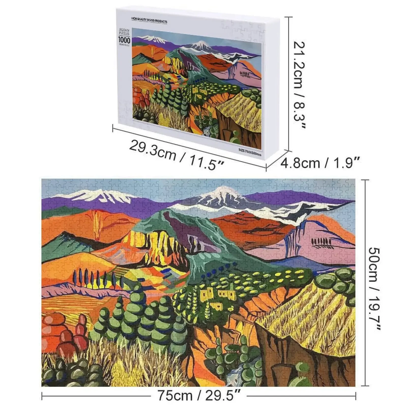 Landscape by Martiros Sarian Jigsaw Puzzle Custom Kids Toy Wood Adults Puzzle