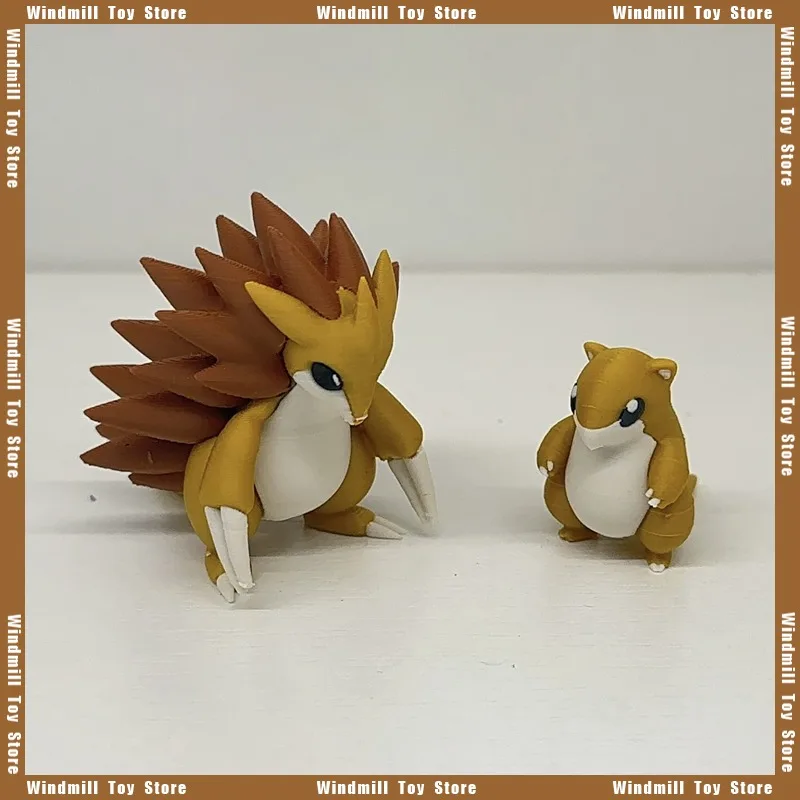

3D печать масштаб 1/20 World Sandshrew Sandslash Pokémon игра периферийные устройства PLA коллекции модель настольный орнамент украшение подарок