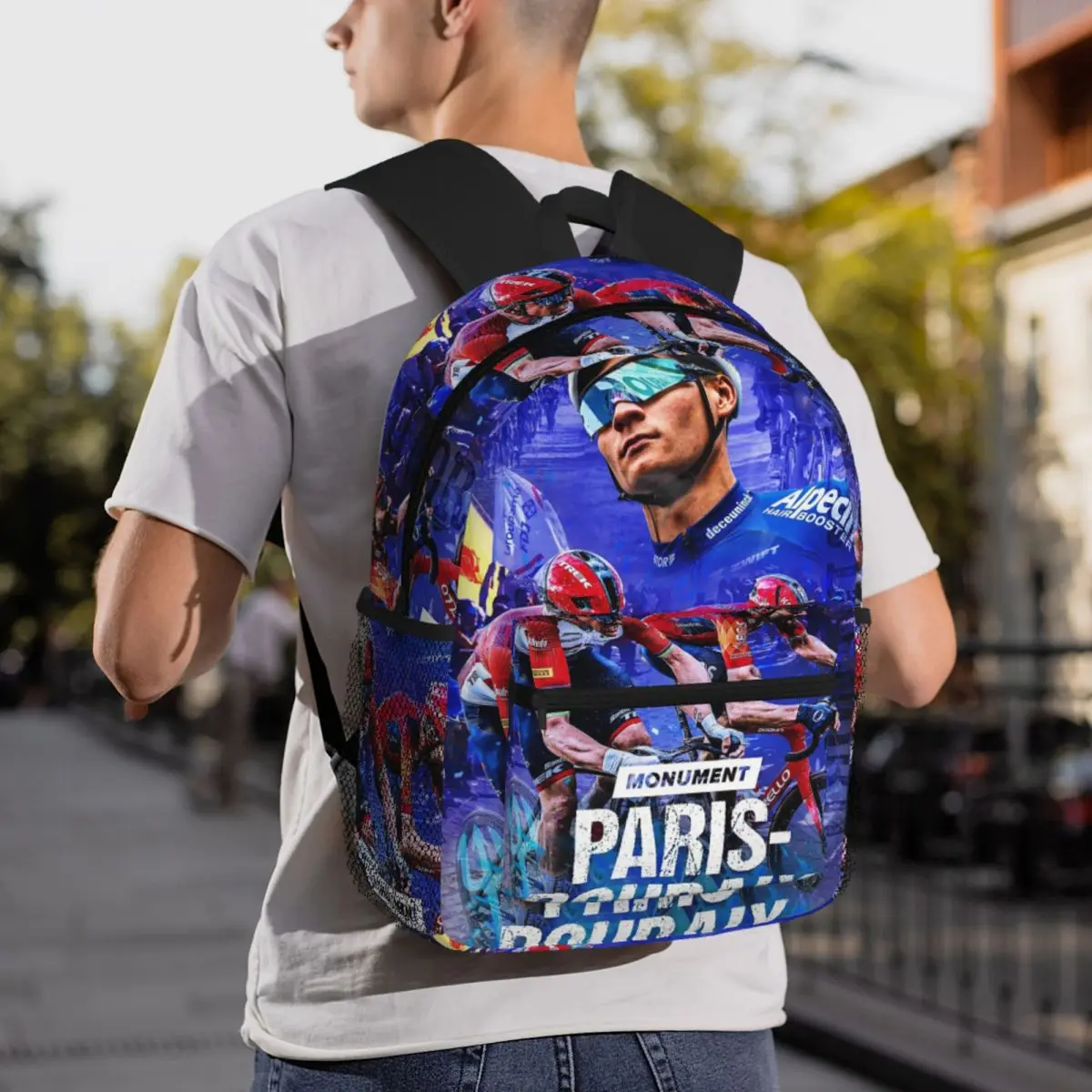 Mathieu Van Der Poel Cyclist MVDP Dutch Cyclist College Backpack Daypack Large Capacity Children BookBag School Bag Shoulder Bag